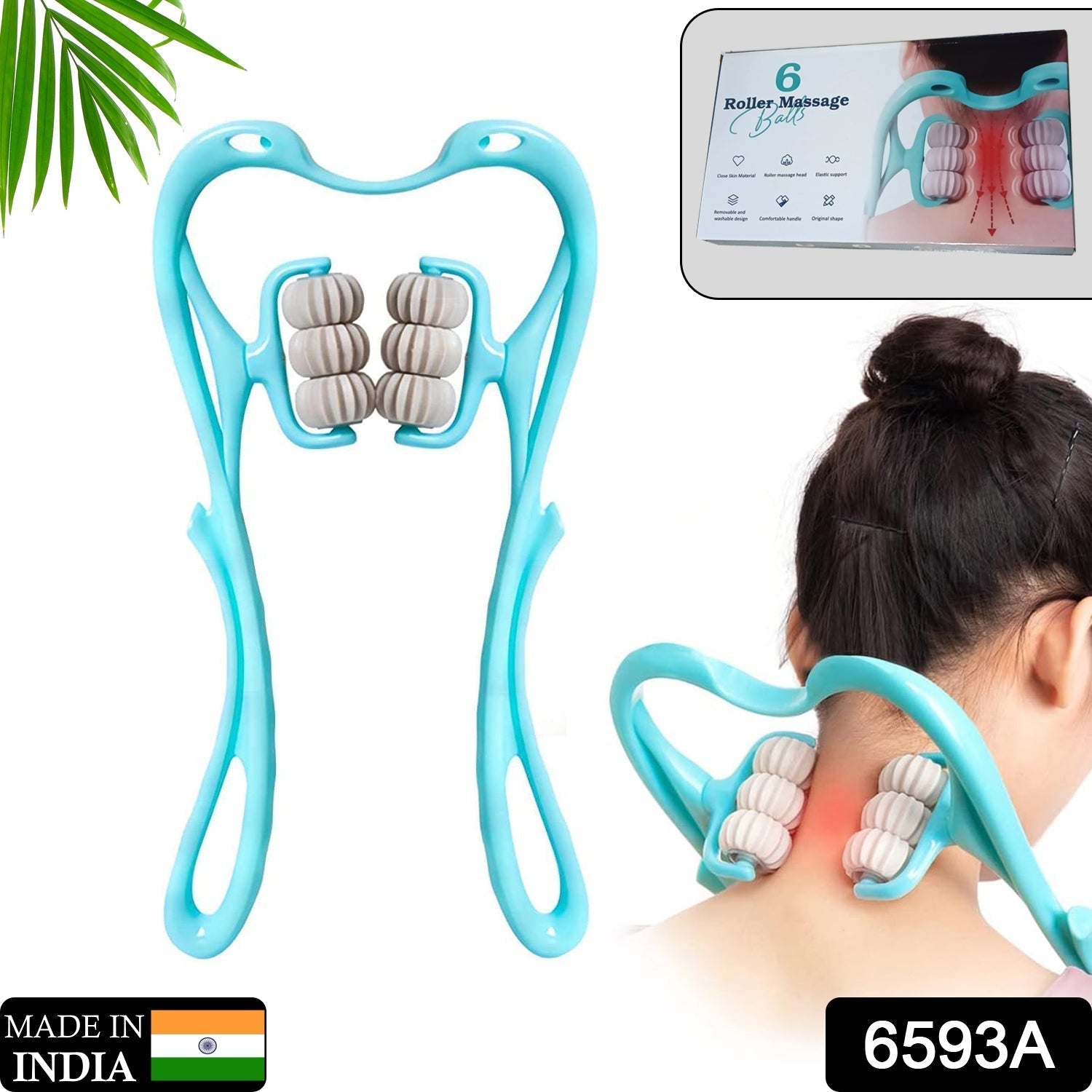 Neck & Shoulder Massager: Portable Relief for Back, Waist & More (1 Pc) travel sahayak