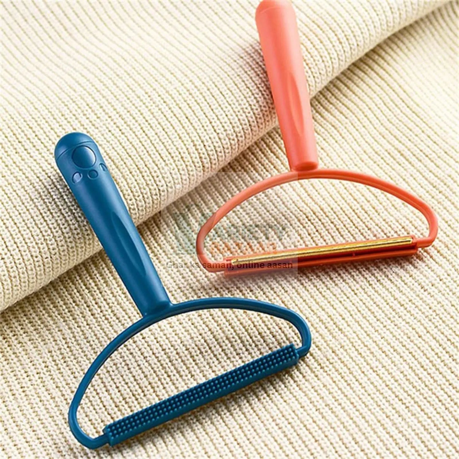 2in1 Portable Lint Remover at Home Use | Use for Removing Lint Dust in Furniture and Wool Clothes Sweater Carpet | Woolen Fabrics Brush Sticky Lint Roller with Long Handle (1 Pc) Variety Bazaar