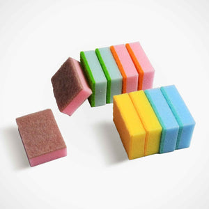 1295 Kitchen Dish Bowl Cleaning Sponge Durable Suitable For Home Kitchen Use Special Design Meet Different Cleaning Requirements (10pc)