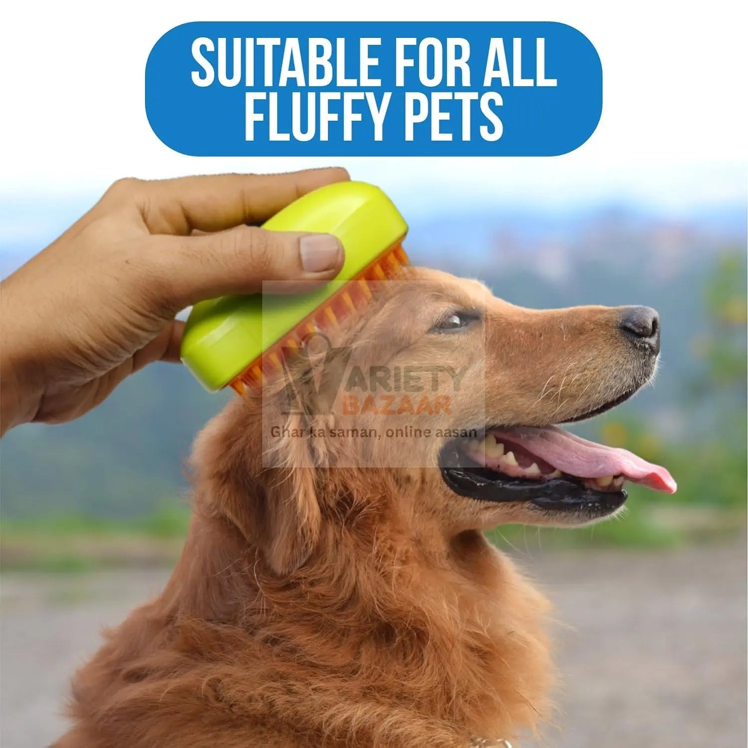 3-in-1 Cat Steamy Brush – Self-Cleaning Pet Grooming & Hair Removal Comb Variety Bazaar