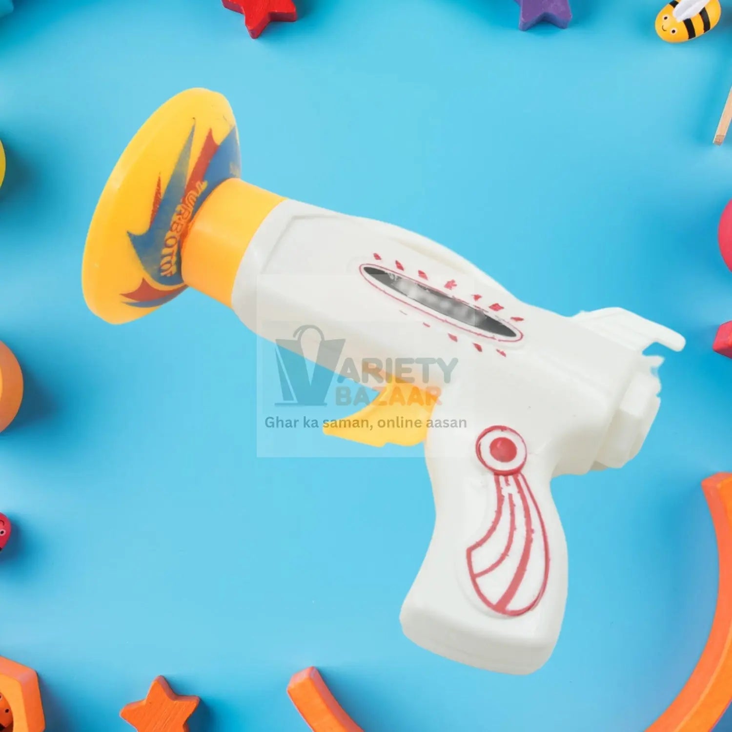 3248 Flash & Sound Super Speed Spinner Gun Set for Kids (Battery Not Included / 1 Pc ) Travel Sahayak