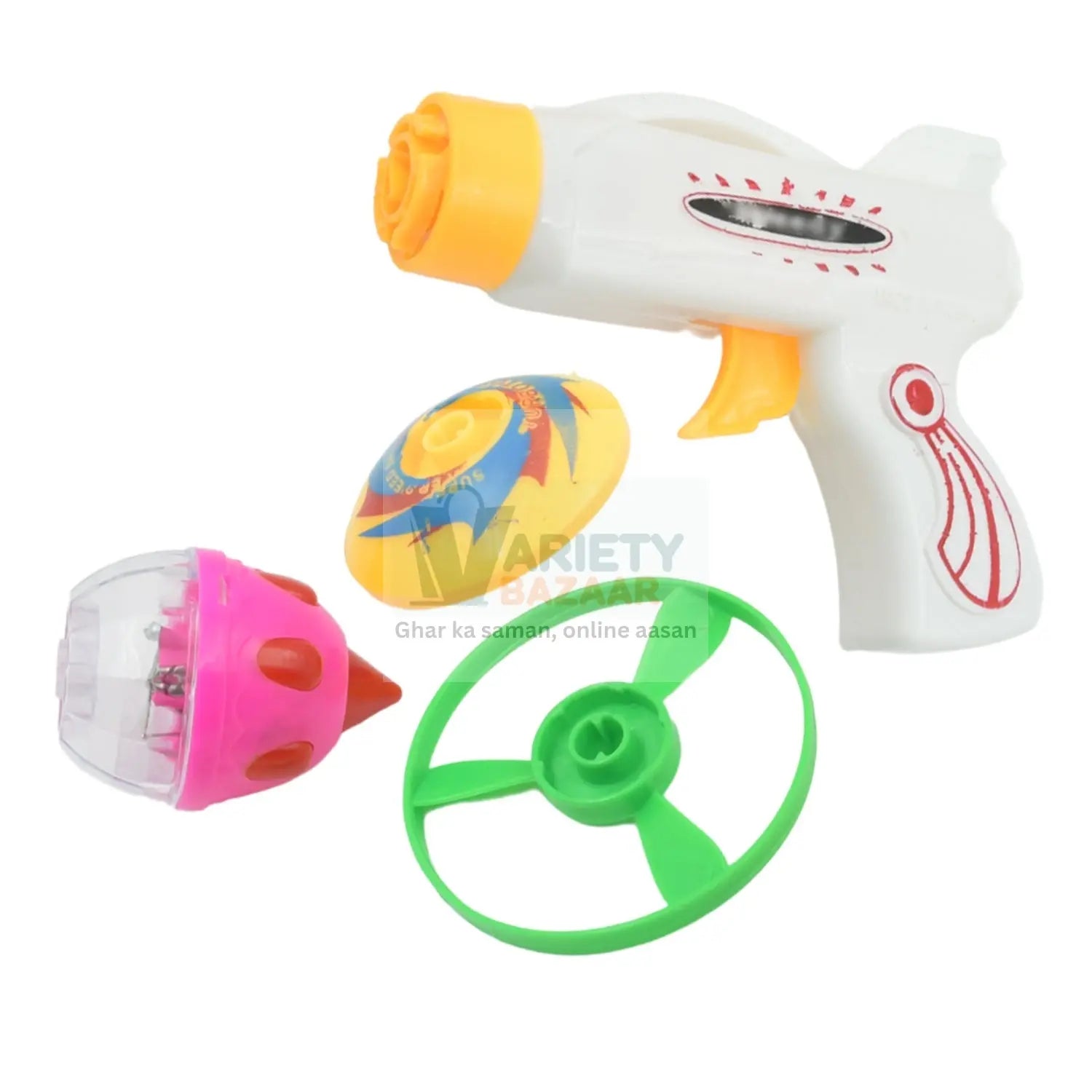 3248 Flash & Sound Super Speed Spinner Gun Set for Kids (Battery Not Included / 1 Pc ) Travel Sahayak