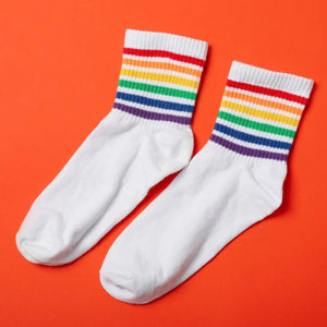1 PAIR SOCKS PRINTED TRENDY MULTIPLE DESIGNER SOCKS (3 Different Size / Mix Design)<br> Travel Sahayak