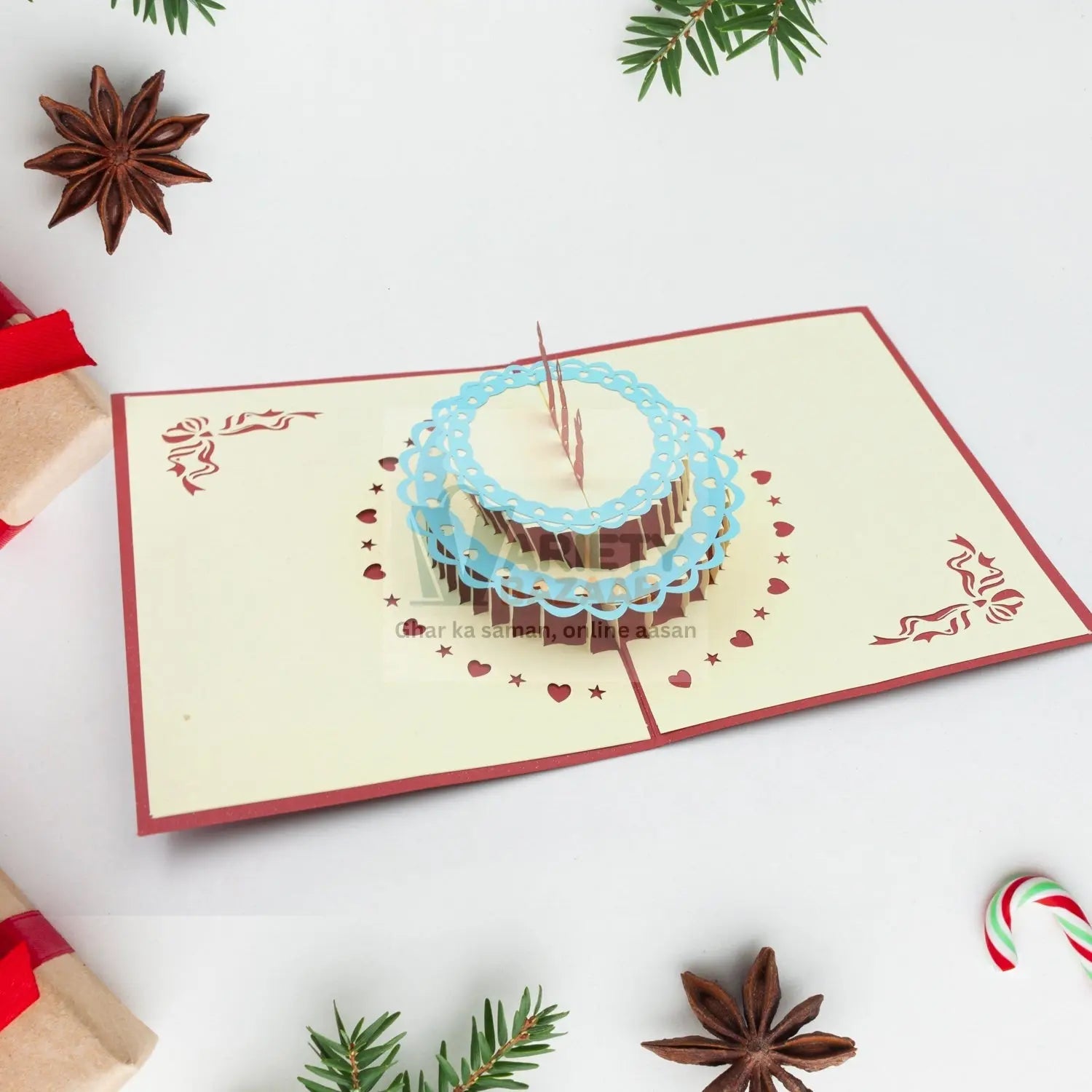 3D Paper Wish Card High Quality Paper Card All Design Card Good Wishing Card (All 3D Card  Birthday Greeting Cards, Wedding Day Gift Card, Merry Christmas Card (1 Pc) Travel Sahayak