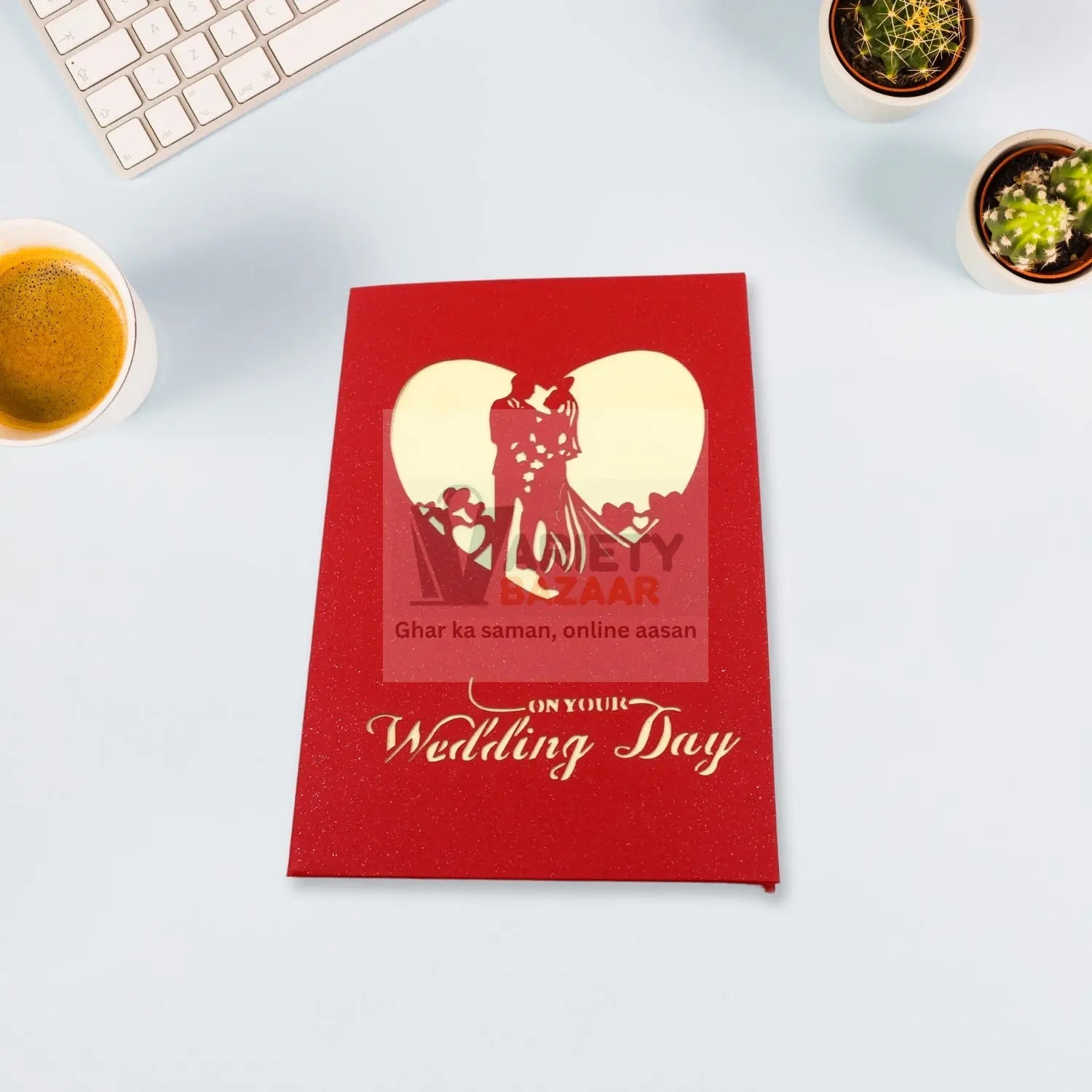3D Paper Wish Card High Quality Paper Card All Design Card Good Wishing Card (All 3D Card  Birthday Greeting Cards, Wedding Day Gift Card, Merry Christmas Card (1 Pc) Travel Sahayak