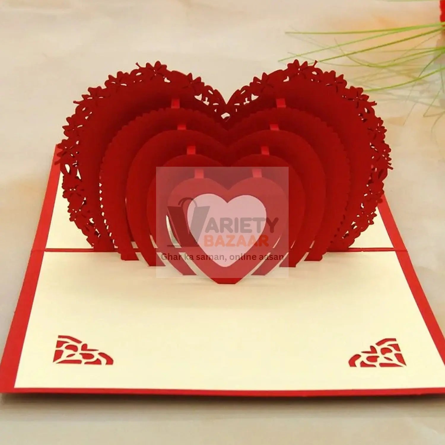 3D Paper Wish Card High Quality Paper Card All Design Card Good Wishing Card (All 3D Card Birthday, Christmas Card,  Cartoon Card, Love Heart Card) (1 Pc) Travel Sahayak