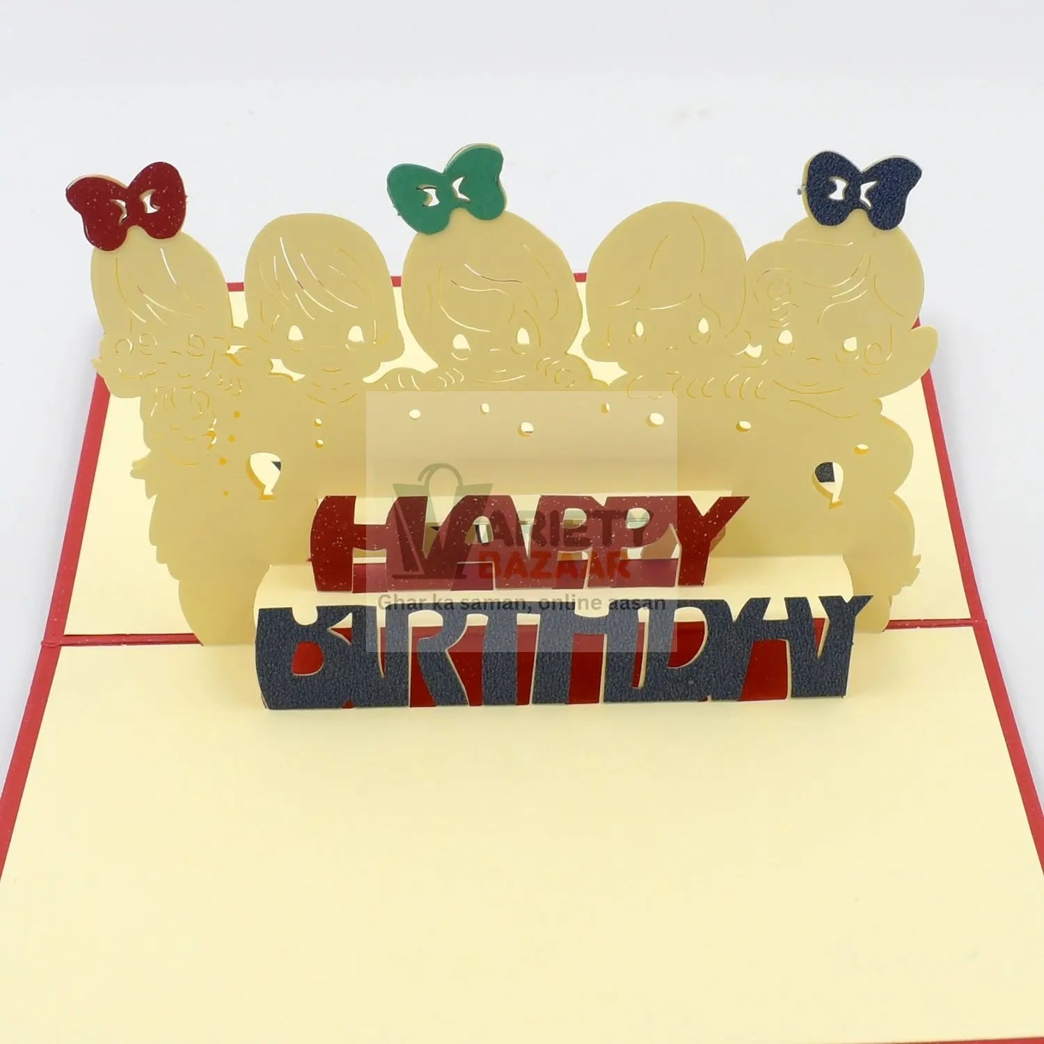 3D Paper Wish Card High Quality Paper Card All Design Card Good Wishing Card (All 3D Card Birthday, Christmas Card,  Cartoon Card, Love Heart Card) (1 Pc) Travel Sahayak
