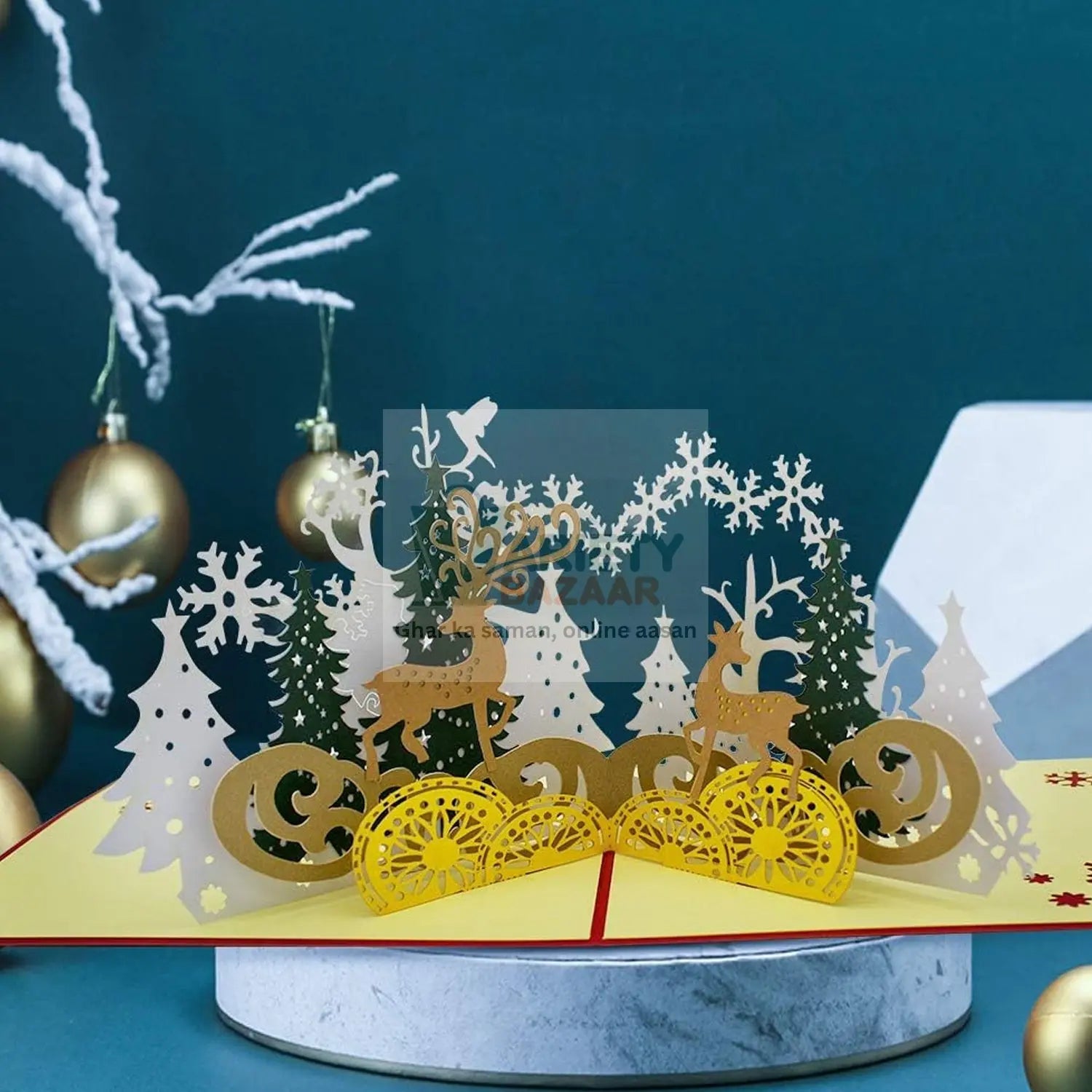 3D Paper Wish Card High Quality Paper Card All Design Card Good Wishing Card (All 3D Card Birthday, Christmas Card,  Cartoon Card, Love Heart Card) (1 Pc) Travel Sahayak