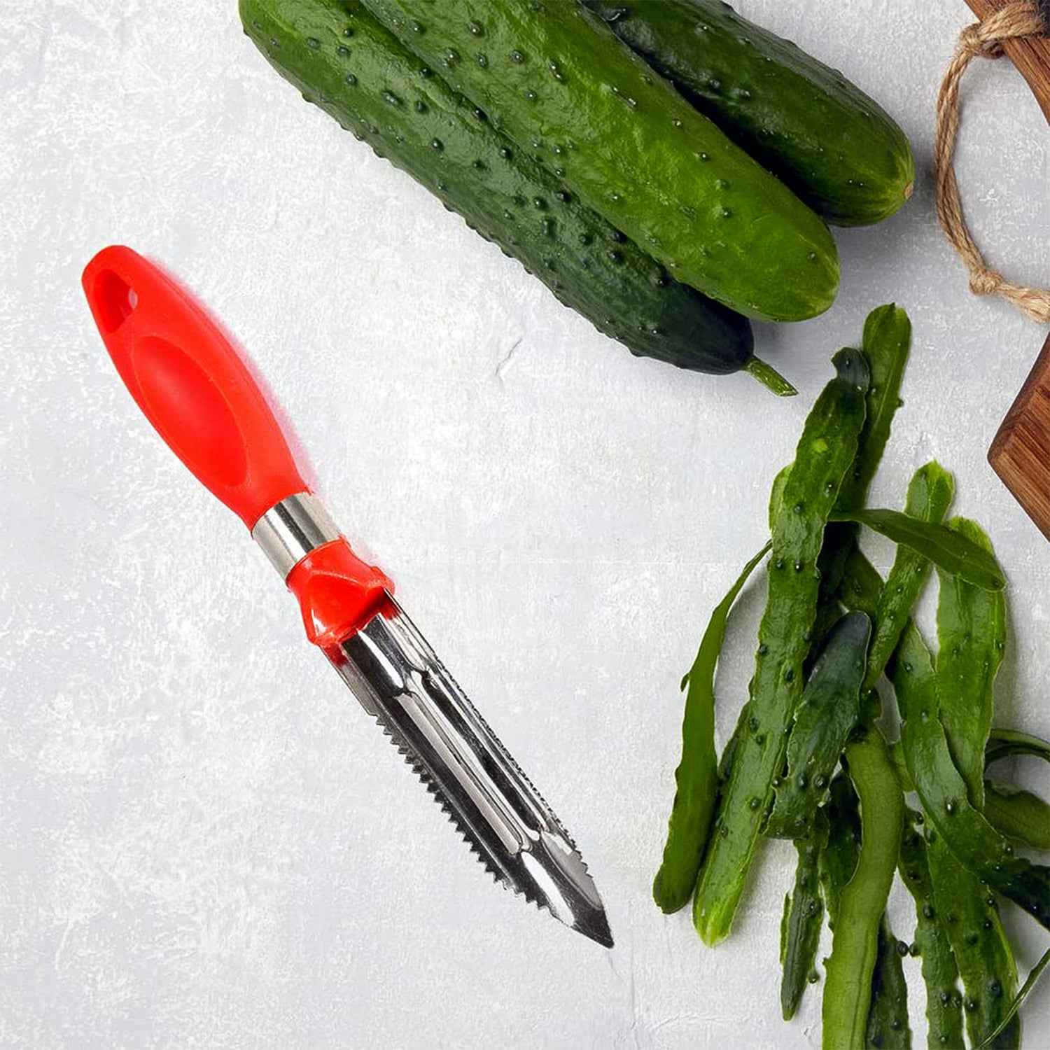 Multipurpose 2-in-1 Stainless Steel Knife  Peeler (1 Pc)