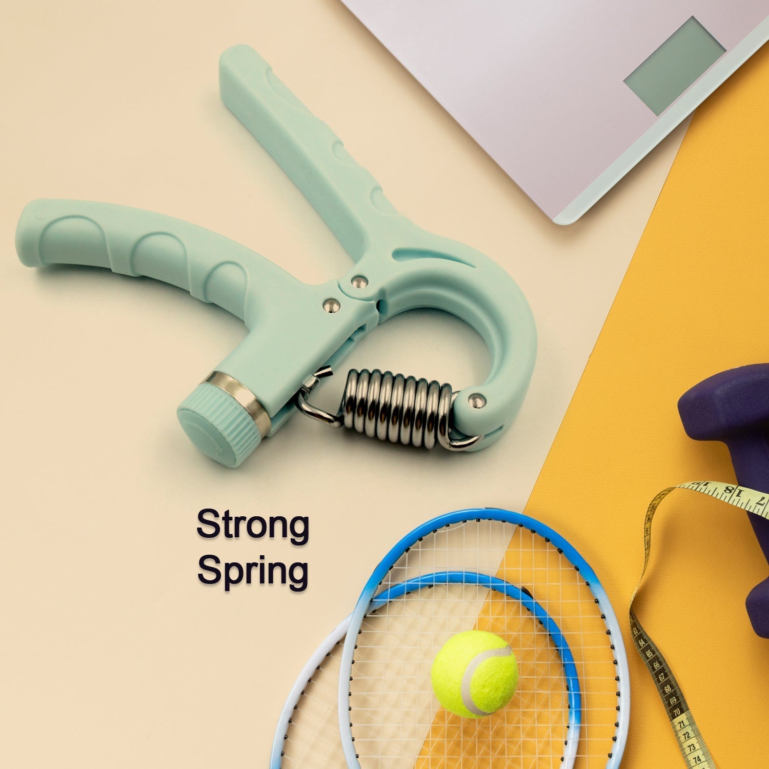 Gym Fitness Hand Grip Men Adjustable Finger Heavy Exerciser Strength for Muscle Recovery Hand Gripper Trainer strengthener (1 Pc) Variety Bazaar