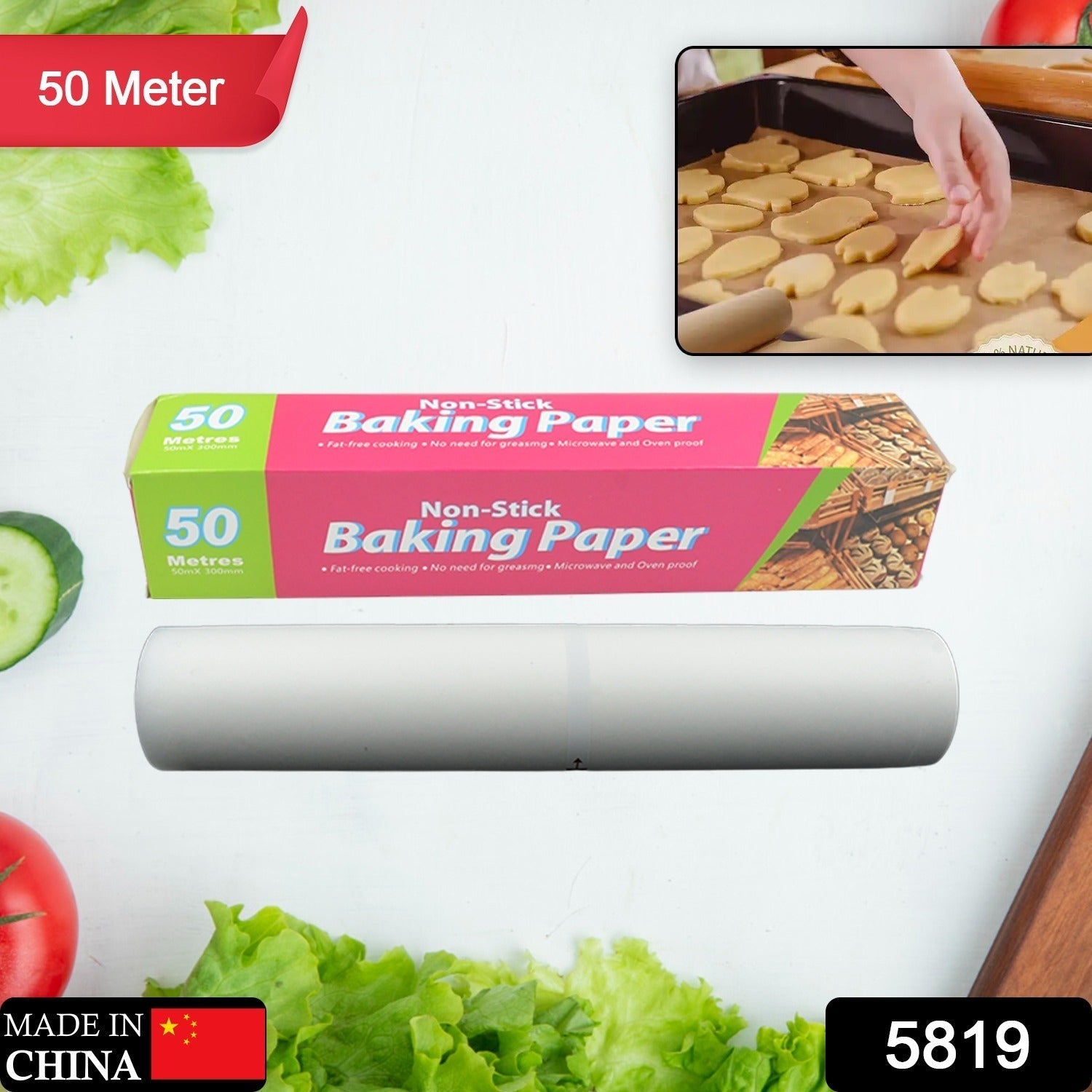 Non-Stick Parchment Paper: Easy Cleanup for Baking, Grilling & More (Microwave & Oven Safe) travel sahayak