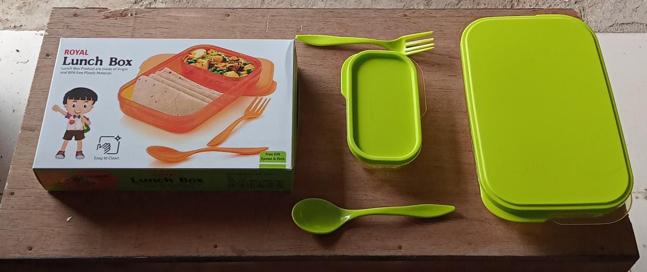 2044 Premium Lunch Box for kids for school and picnic. Containers with Spoon and fork. Travel Sahayak