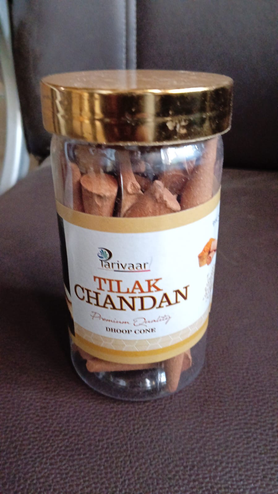 Tilak chandan Dhoop Cones, Premium Tilak Chandan Dhoop, Spritual Vibes, Charcoal Free (120g) travel sahayak