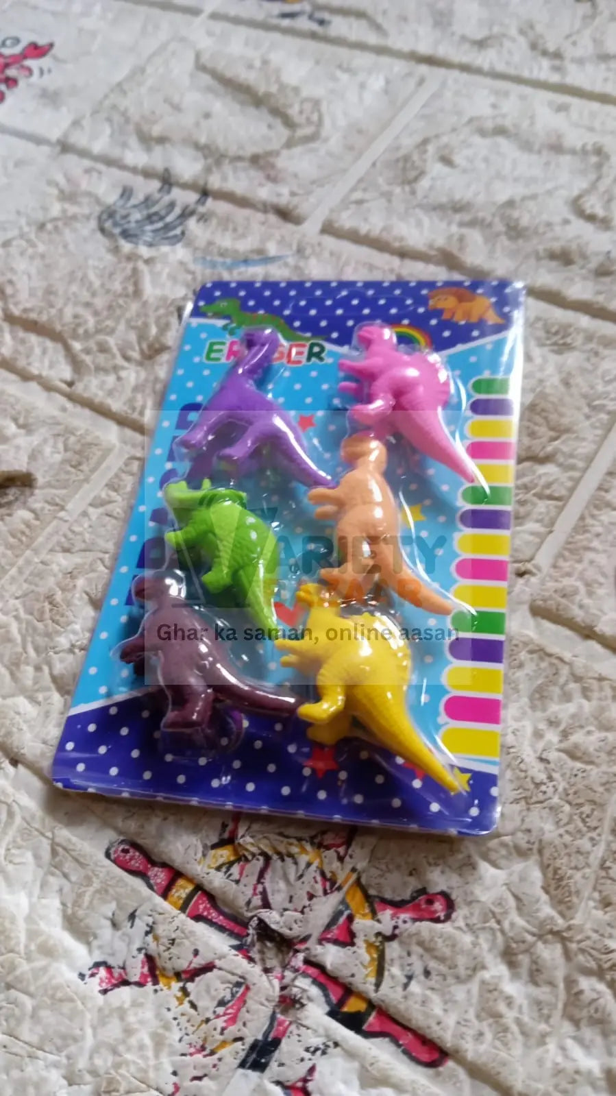 4118 Dinosaur Shaped Erasers Animal Erasers for Kids, Dinosaur Erasers Puzzle 3D Eraser, Mini Eraser Dinosaur Toys, Desk Pets for Students Classroom Prizes Class Rewards Party Favors (6 Pcs Set ) Travel Sahayak
