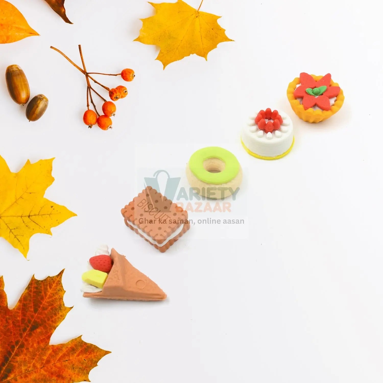4171 3D Fast Food Fancy & Stylish Colorful Erasers, Mini Eraser Creative Cute Novelty Eraser for Children Different Designs Eraser Set for Return Gift, Birthday Party, School Prize, Fast Food Set Eraser ( 5 pc Set ) Travel Sahayak