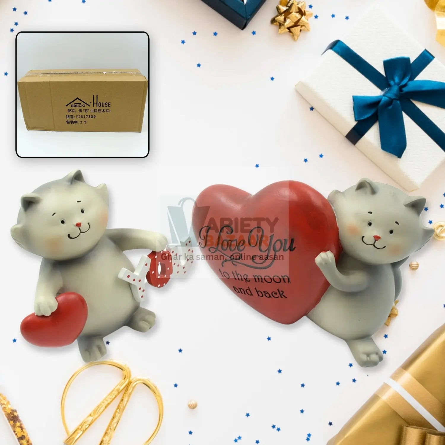 4192 Cute Cartoon Lovely Gift Set, Couple Love showpiece Valentines Day Gift, I Love You Gift, Cute Anniversary, Wedding, Birthday, Boyfriend, Husband Romantic Unique Gift Set, Home Decoration Gift Set Travel Sahayak