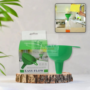 4237 Silicone Funnel For Pouring Oil, Sauce, Water, Juice And Small Food-GrainsFood Grade Silicone Funnel (1 Pc Green) Travel Sahayak