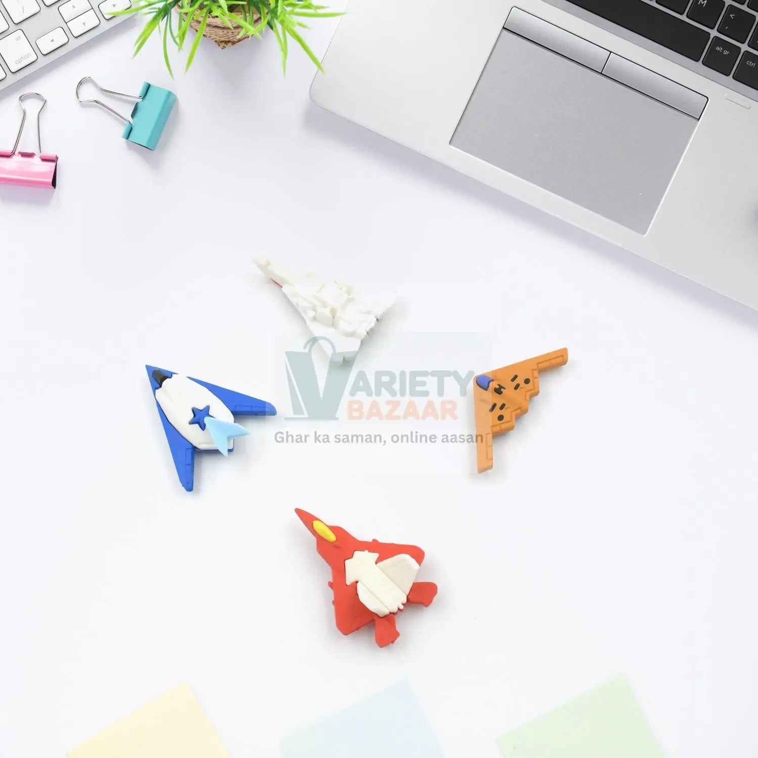 4360 Eraser for Kids| Gun & Plane  Shape Eraser| Eraser Set | School Eraser| Stylish Eraser| Eraser for Kids School| Eraser for Artist| Cute| Birthday Gifts for Kids, Birthday Return Gifts (4 Pc set) Travel Sahayak