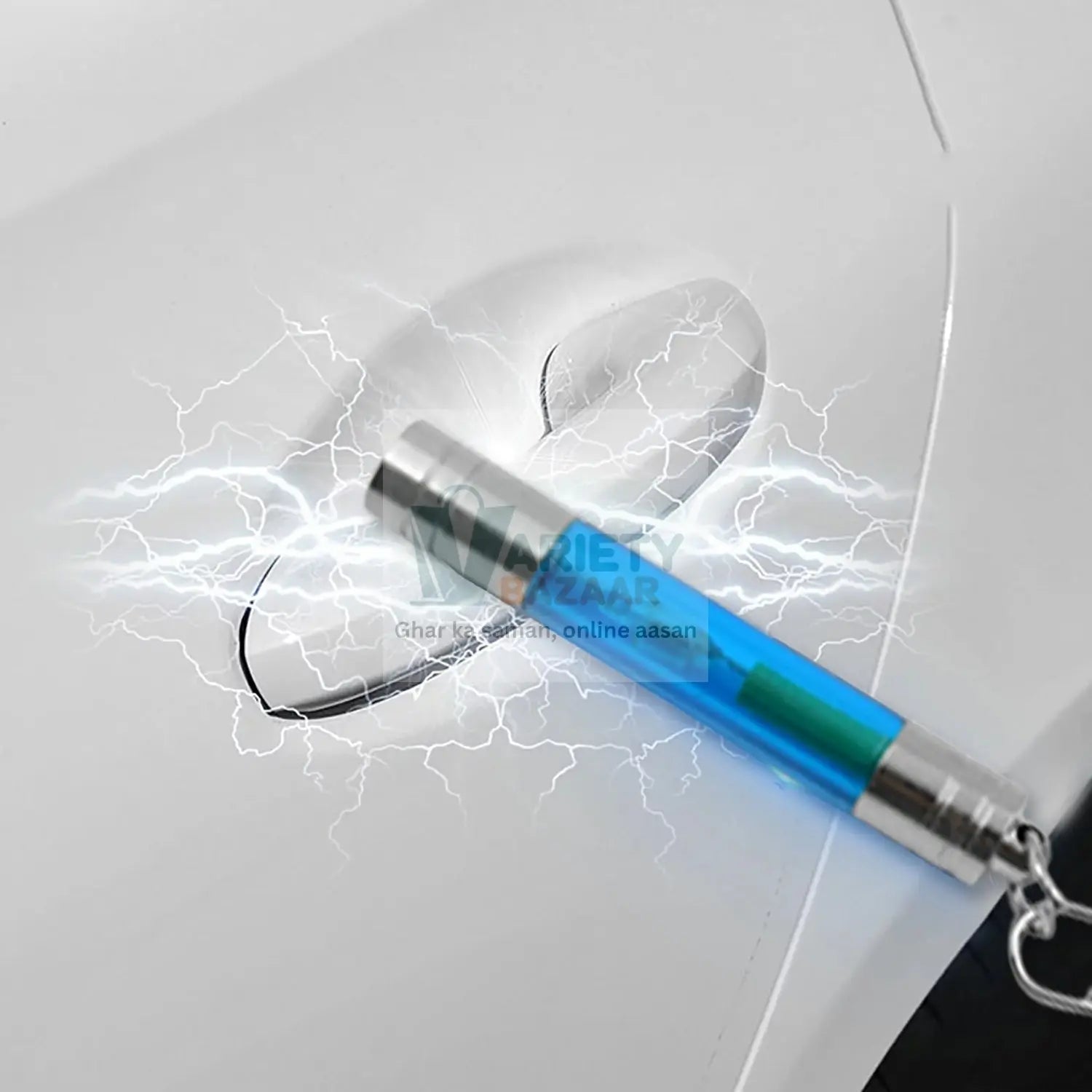 4361 Static Electricity Eliminator Remover Key Chain for Car, High Voltage Anti Static Keychain Car Body Static Eliminator Static Discharger Keychain Key Holder for Pants (1 Pc ) Travel Sahayak