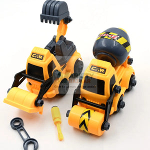 4647 Engineering vehicles Nut Assembly Vehicle Toy, DIY Nut Assembly Vehicle Model Toy Highly Simulation Children Kids Car Model Toy Set (2 Pc Set) Travel Sahayak