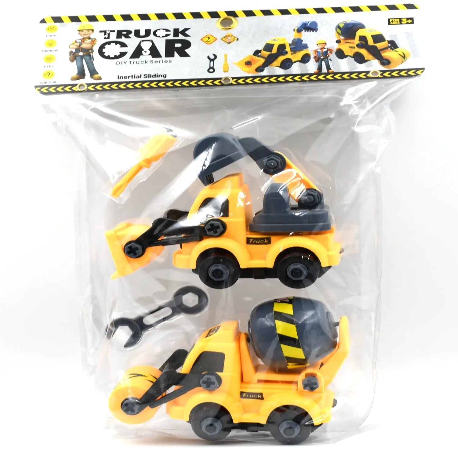 4647 Engineering vehicles Nut Assembly Vehicle Toy, DIY Nut Assembly Vehicle Model Toy Highly Simulation Children Kids Car Model Toy Set (2 Pc Set) Travel Sahayak