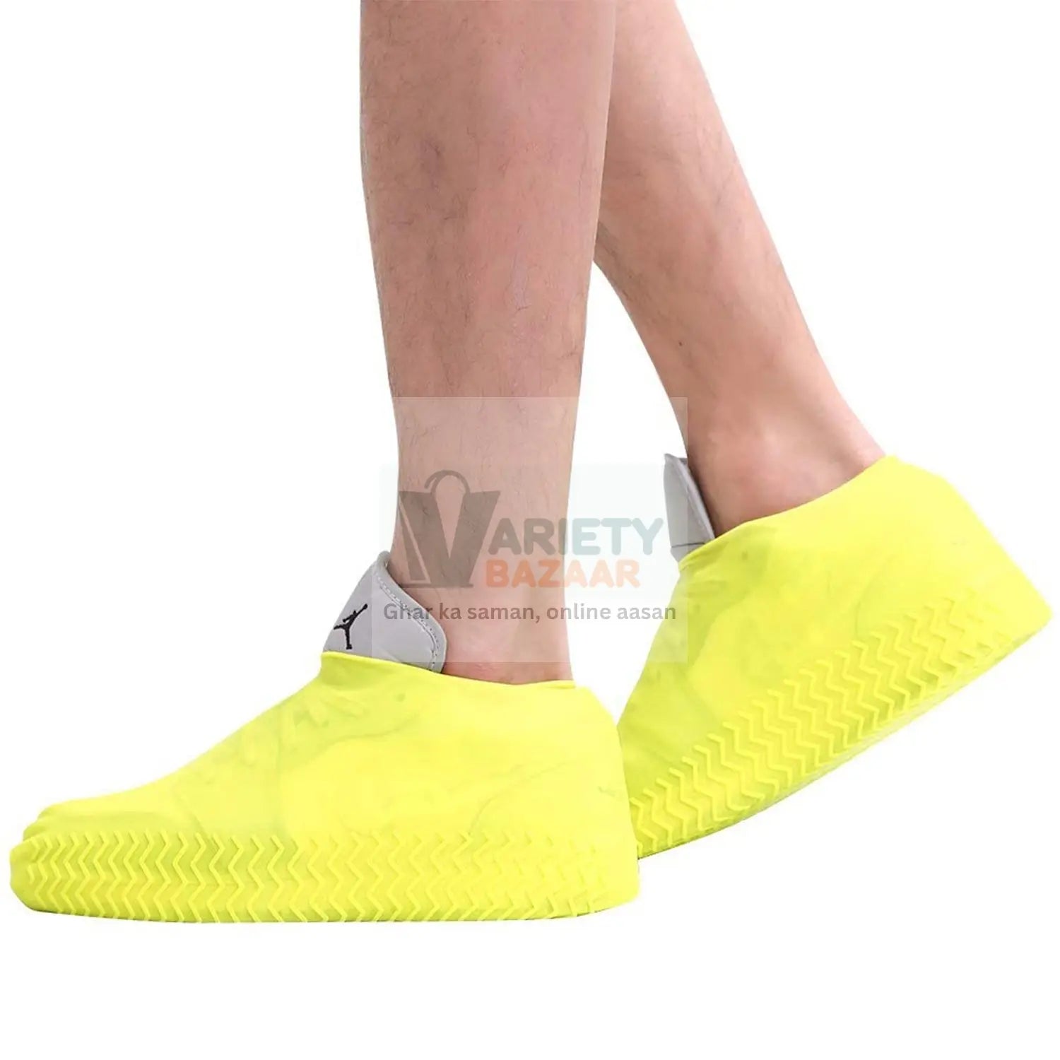 4919 Shoe Cover (small size) for rain Reusable Antiskid Waterproof Boot Cover Shoe Protector for Bike Silicone (1 Pair) Travel Sahayak
