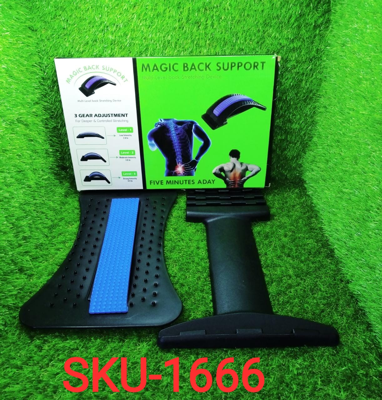Multi-Level Back Stretcher Posture Corrector Device For Back Pain Relief Variety Bazaar