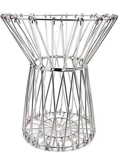 Multipurpose Fruit Basket Stainless Steel Wire Bowl Foldable Basket for Vegetable  /  Fruits  /  Dining