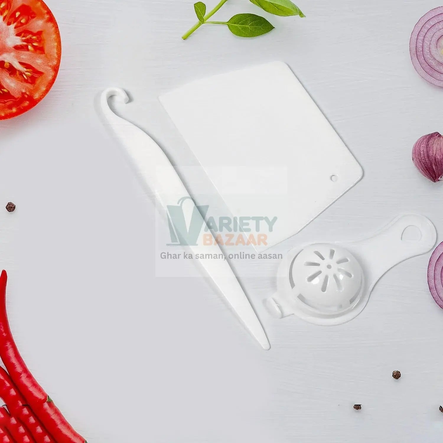 5358A Cake Making and Decorating Tools Combo Suitable For Kitchen, Home and Bakery ( 3pc Set ) Travel Sahayak