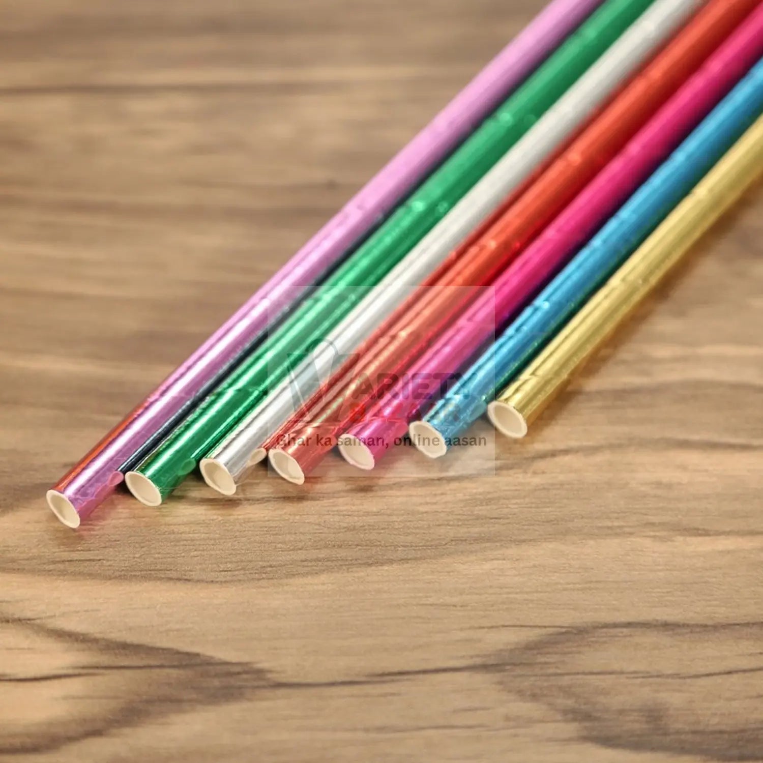 5519 Home Paper Straws Durable & Eco-Friendly Colorful - Drinking Straws & Party Decoration Supplies, Adorable Solid Color Food Grade Paper Straws for Birthday, Wedding, Baby Shower Celebration (25 Pcs Set) Travel Sahayak