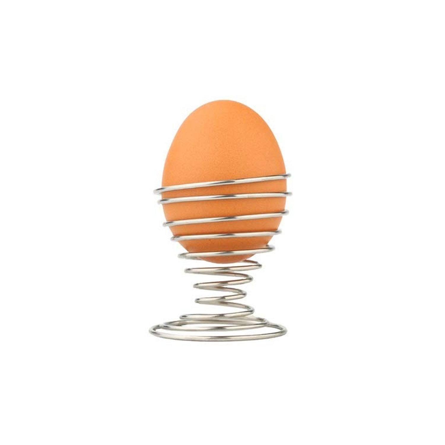 Stainless Steel Spring Egg Cup Holder (1 Pc)