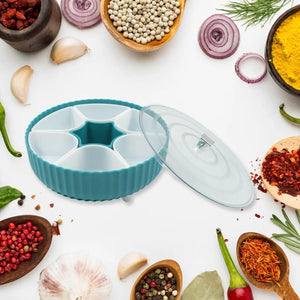 5811 360° Revolving Spice Box & Dry Fruit Box - Perfect for Kitchen Storage Travel Sahayak