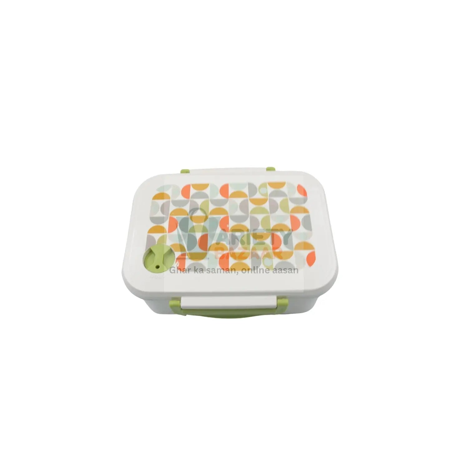 5855 Lunch Box 3 Compartment With Leak Proof Lunch Box & 1 spoon, For School & Office Use Travel Sahayak