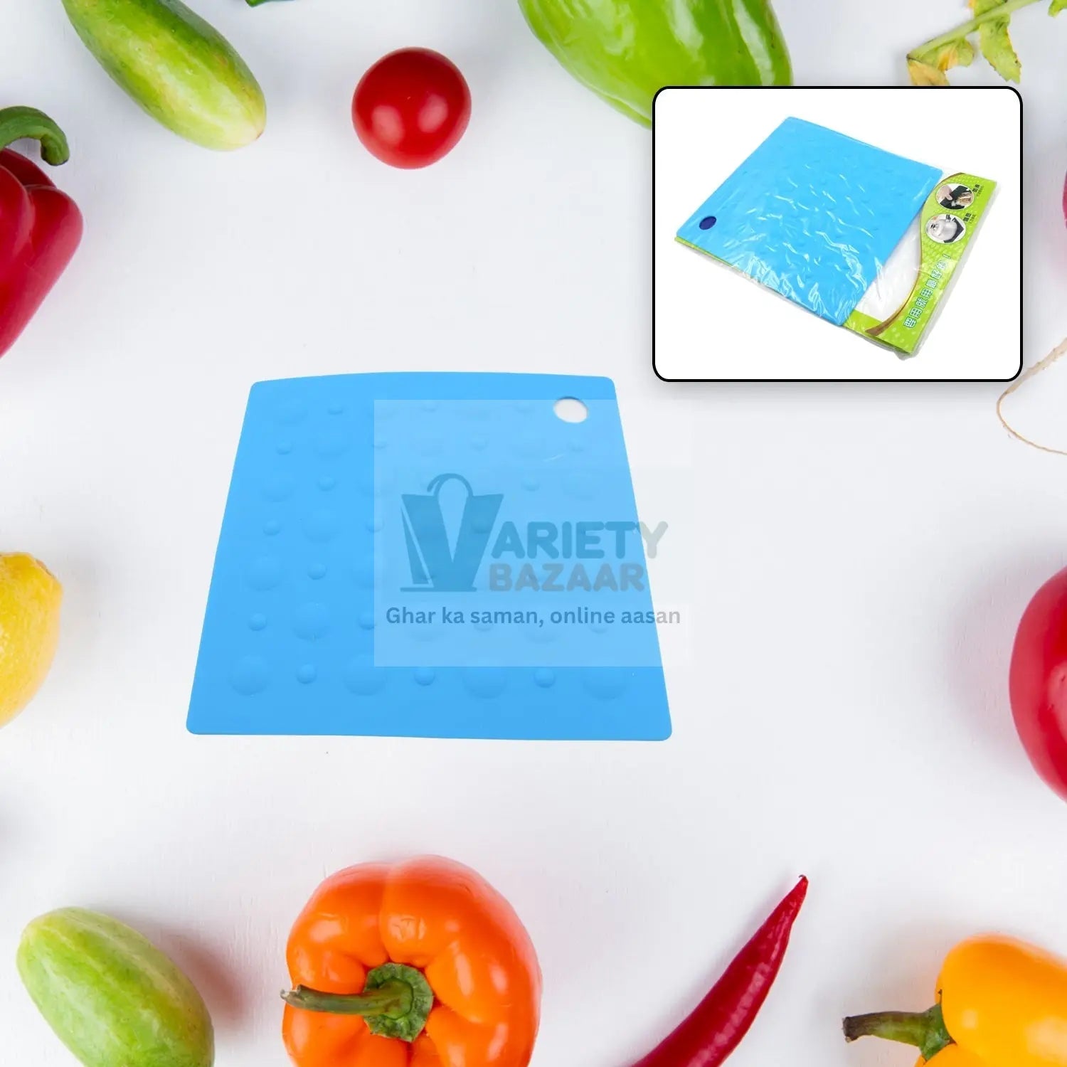 5885 Multifunctional Heat-resistant Non-slip Pot Pad for Home Kitchen Easy To Clean, Silicone Dining Room Square Heat Resistant Bowl Plate Mat Table Protection Pad (1 Pc) Travel Sahayak