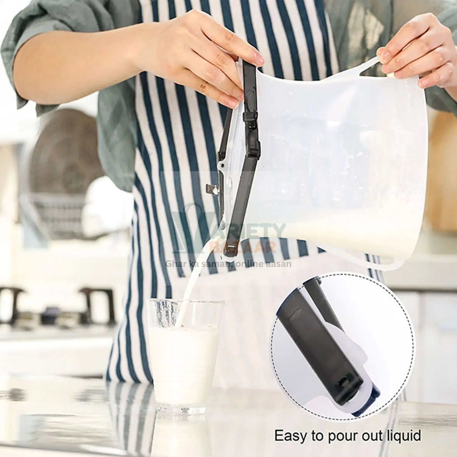 5985  Reusable Silicone Food Storage Bag, 3 Bag Set Leakproof Lock Reusable Flat Bottom Freezer Bags ,Sandwich Bags , Silicone Food Grade Kids Snack Bags , BPA Free Microwave& Dishwasher Safe (3 Pcs Set) Travel Sahayak