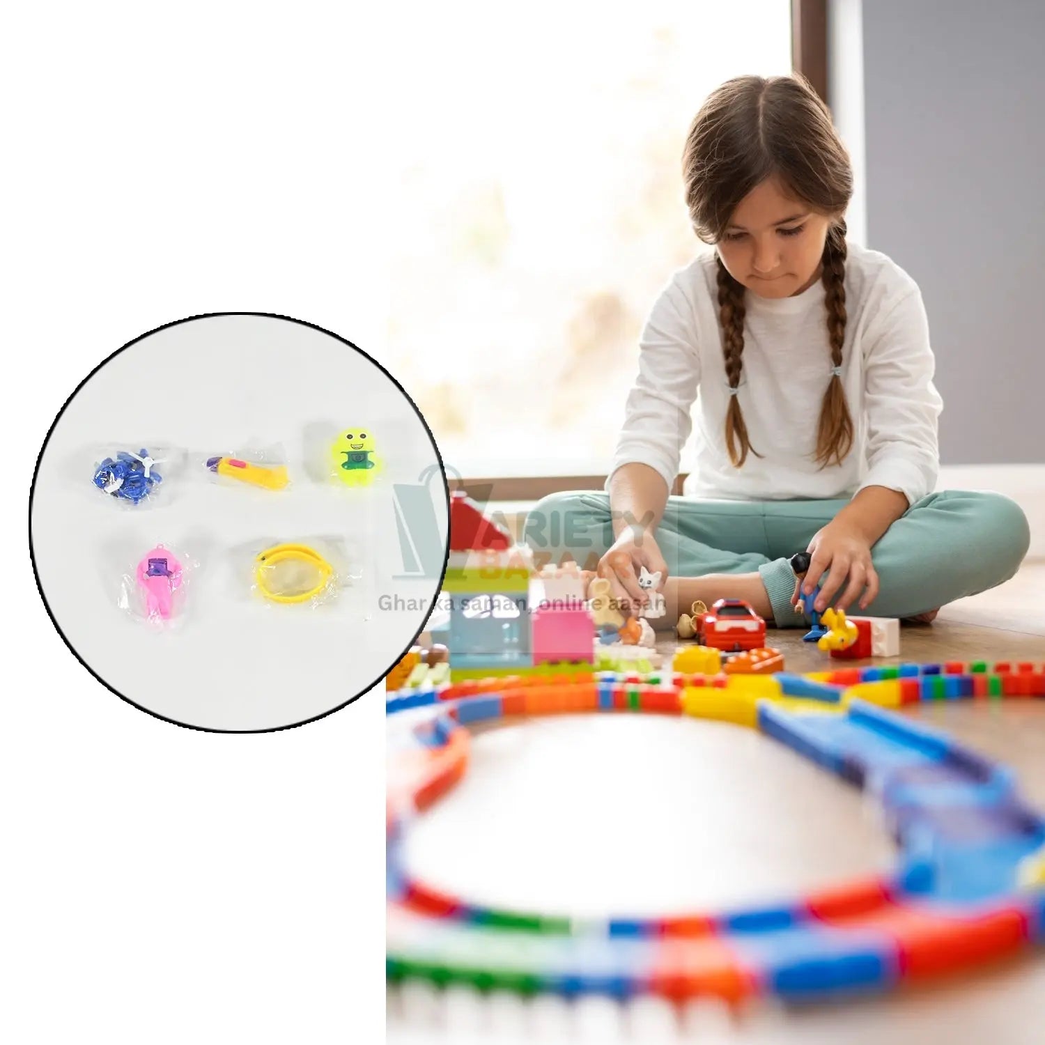 5Pc Toy Combo Kids Best Gift Set Combo Attractive & Unique Toy Combo 5Pc Colorful Toy Combo With Potli Bag Variety Bazaar