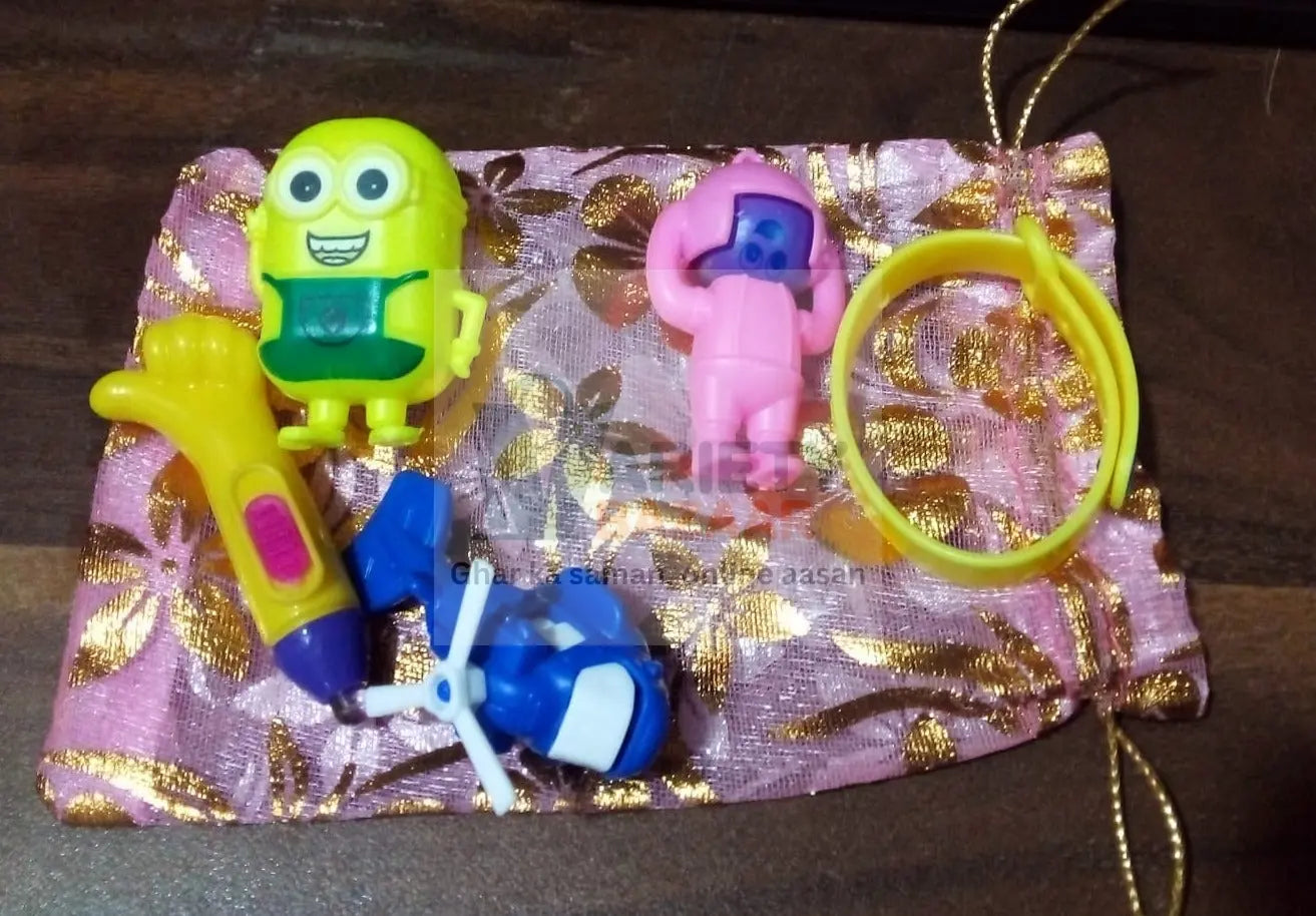 5Pc Toy Combo Kids Best Gift Set Combo Attractive & Unique Toy Combo 5Pc Colorful Toy Combo With Potli Bag Variety Bazaar