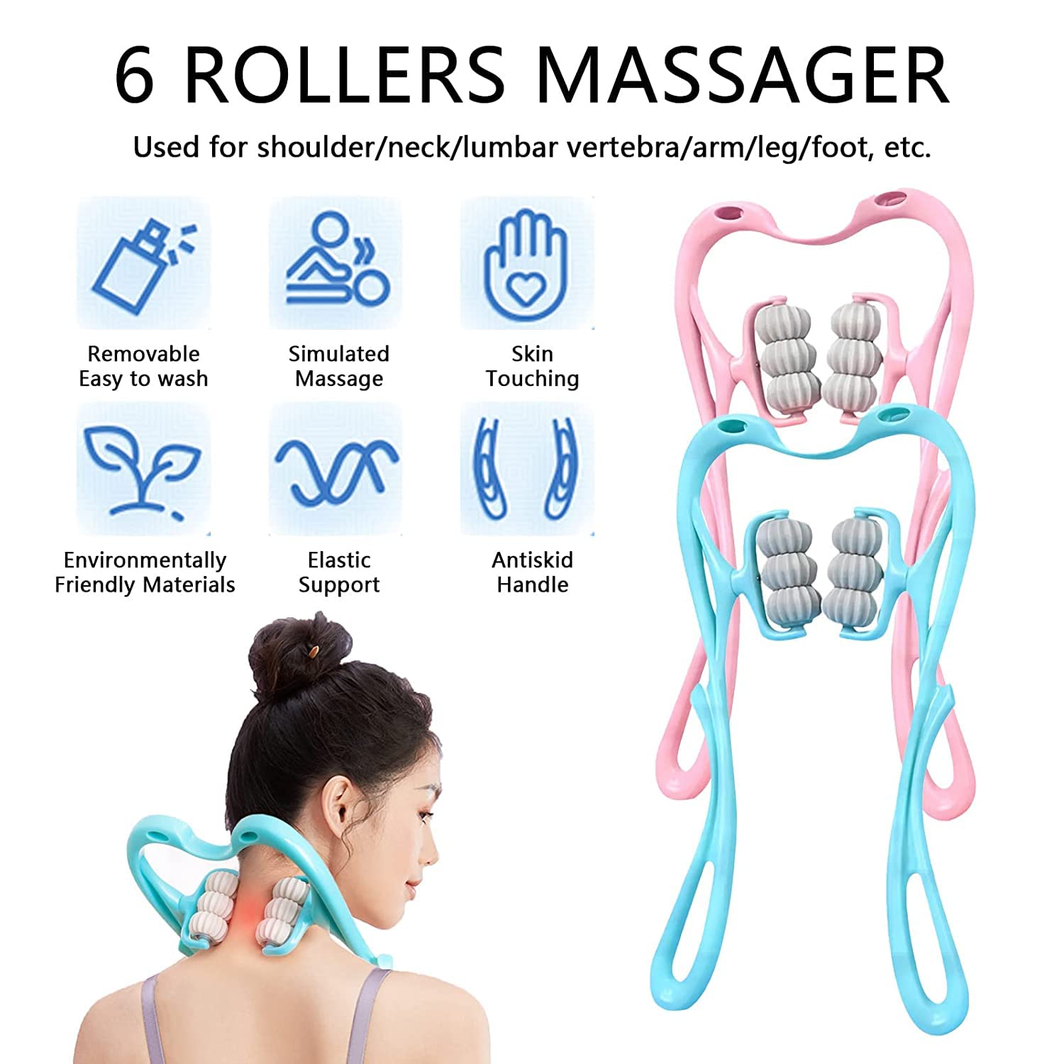 Neck & Shoulder Massager: Portable Relief for Back, Waist & More (1 Pc) travel sahayak
