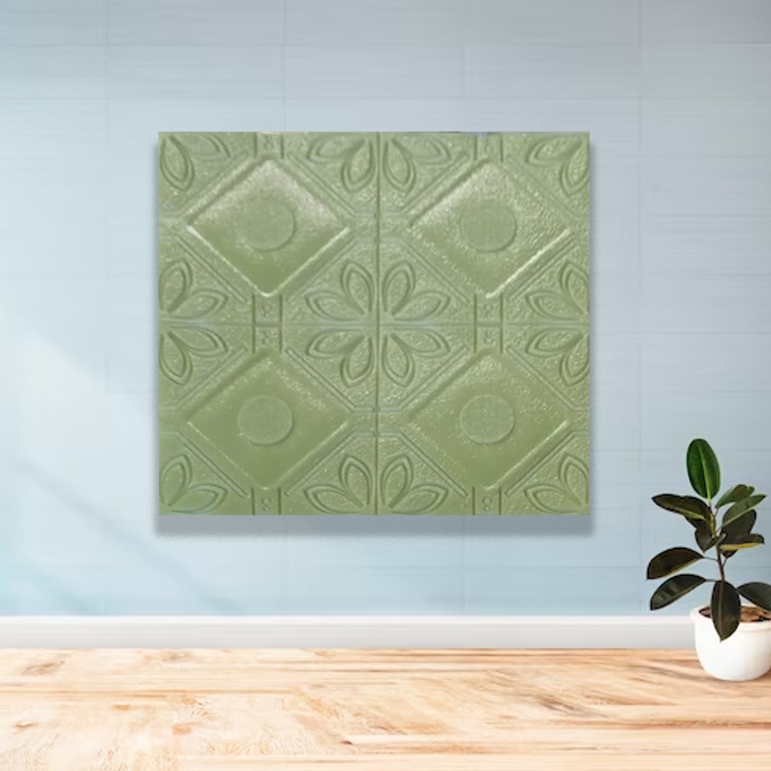 DESIGN WALLPAPER 3D FOAM WALLPAPER STICKER PANELS I CEILING WALLPAPER FOR LIVING ROOM BEDROOM I FURNITURE, DOOR I FOAM TILES (60x60cm) 1Pc travel sahayak