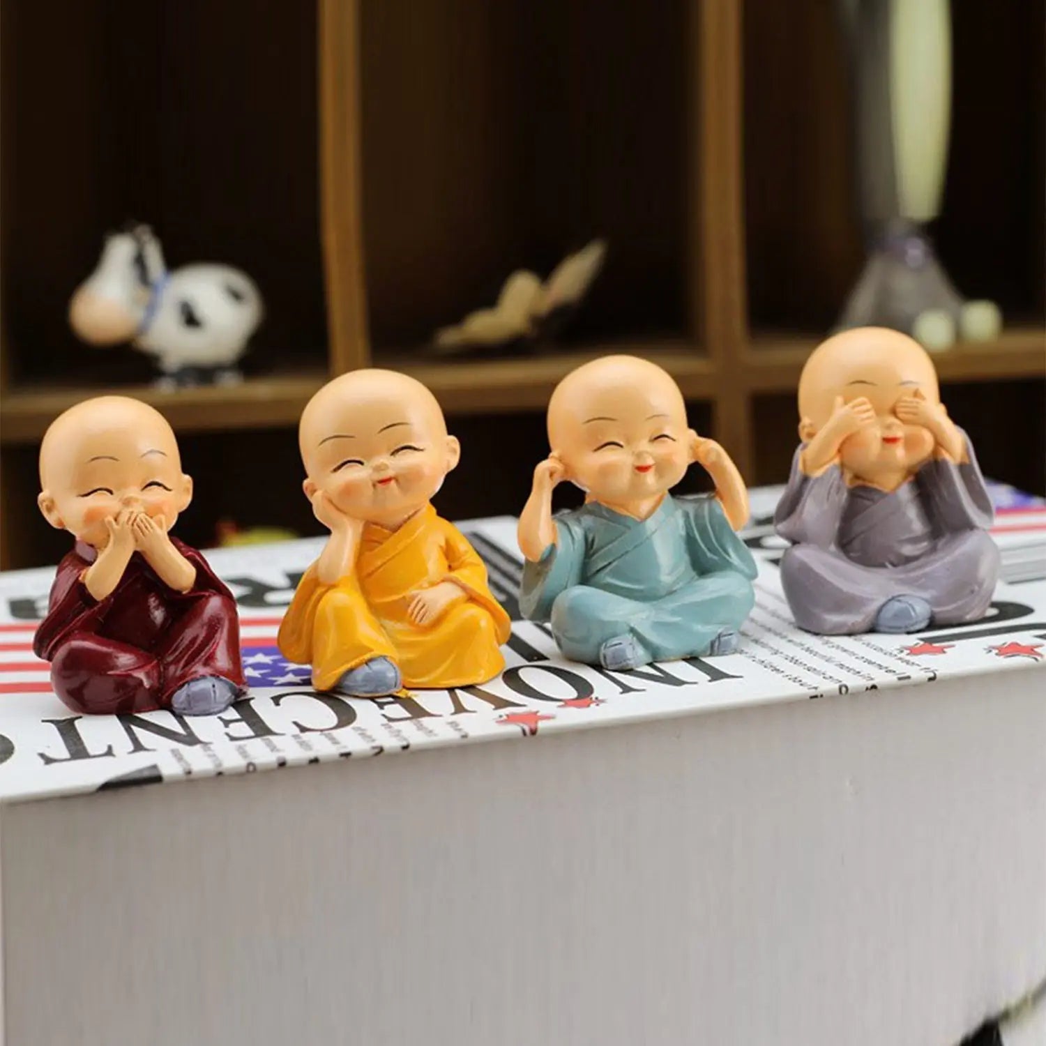 4781 baby buddha 4Pc and show piece used for house, office and official decorations etc. - varietybazaar.co.in