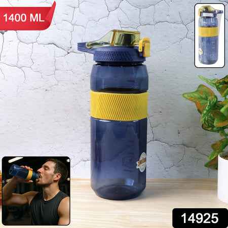 Sports Water Bottle With Flip Lock Lid 1400ml - (1 Pc)