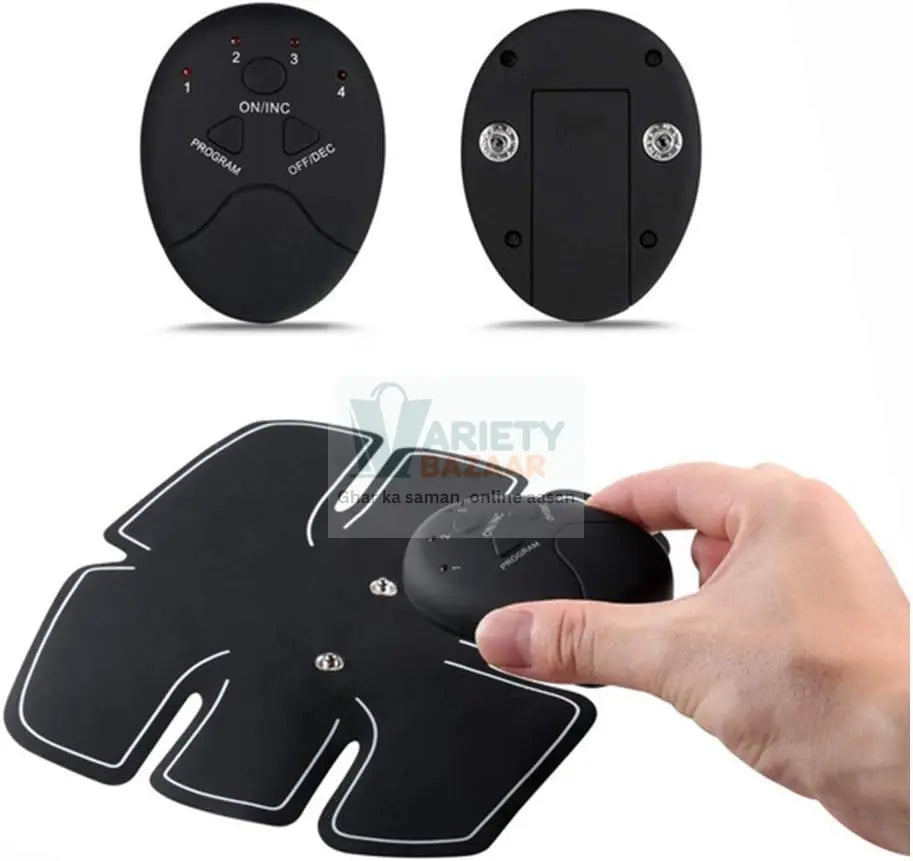 6 pack abs stimulator Wireless Abdominal and Muscle Exerciser Training Device Body Massager/6 pack abs stimulator charging battery/mart Fitness Abs Maker/Exerciser Training Device Variety Bazaar