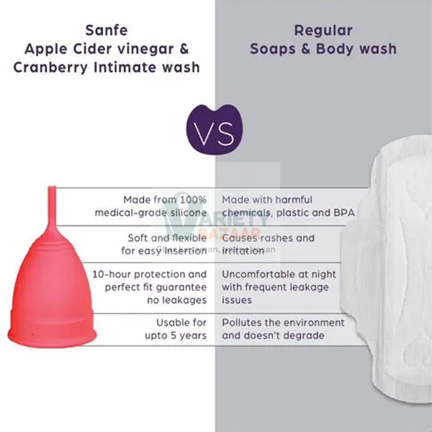 6112B REUSABLE MENSTRUAL CUP USED BY WOMEN AND GIRLS DURING THE TIME OF THEIR MENSTRUAL CYCLE Travel Sahayak