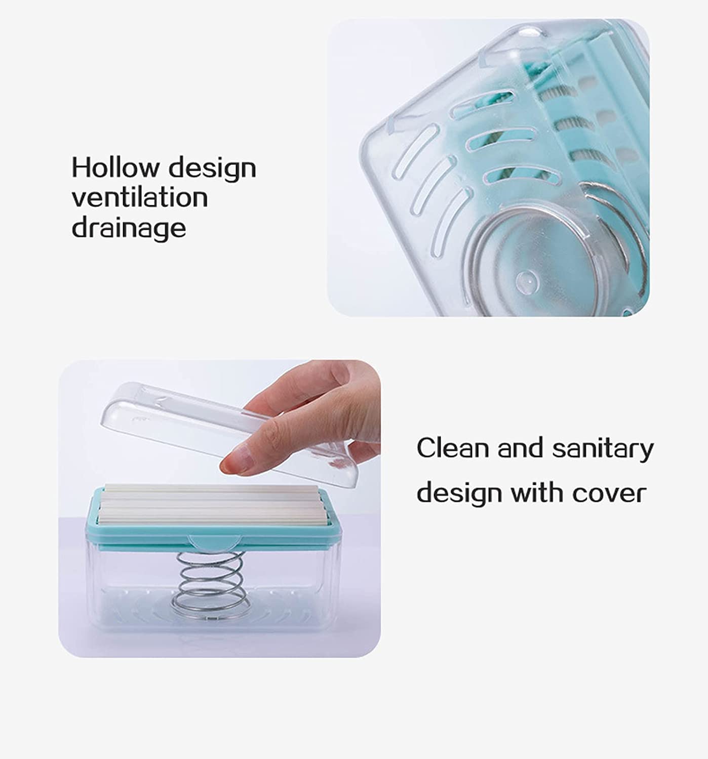 2-in-1 Portable Soap Dish & Dispenser: Roller, Drain Holes, Foaming Variety Bazaar