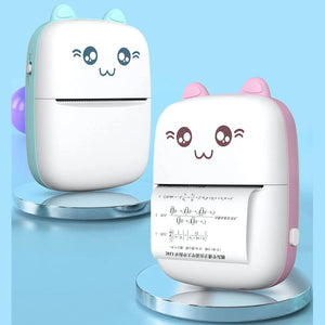 8838 Pocket Mini Printer, Mobile Phone Bluetooth Connection Wireless Mini Thermal Printer with Android or iOS APP for Pictures, Portable Smart Printer,Contains 1 Rolls Thermal Paper, with Fast Paper Output for Photo Image - varietybazaar.co.in
