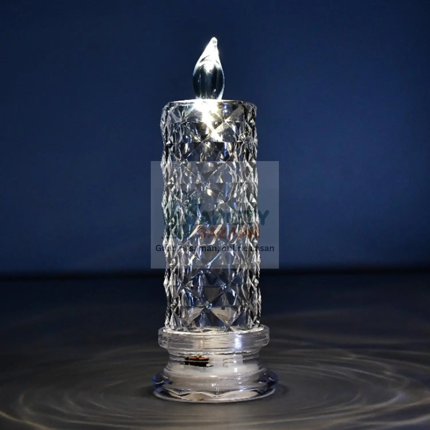 6241A Rose Candles for Home Decoration, Crystal Candle Lights Travel Sahayak