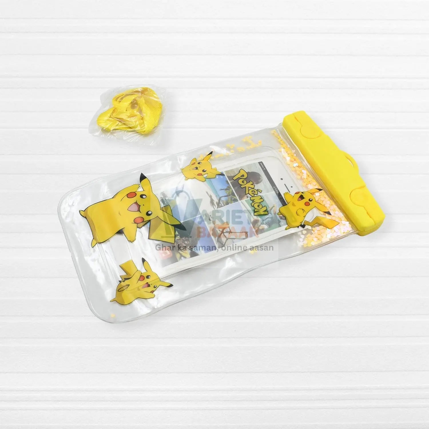 6388a Mix Color Dust Proof rain Pouch Waterproof Plastic Mobile Cover With Belt Waterproof Phone Pouch, Large Phone Waterproof Case Underwater Dry Bag for All Android and iPhone Models Travel Sahayak
