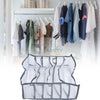 6414 MULTIPURPOSE STORAGE POCKET RACK, FOLDABLE, COLLAPSIBLE FABRIC WARDROBE ORGANISER FOR CLOTHE ORGANISER LAUNDRY BAG Travel Sahayak