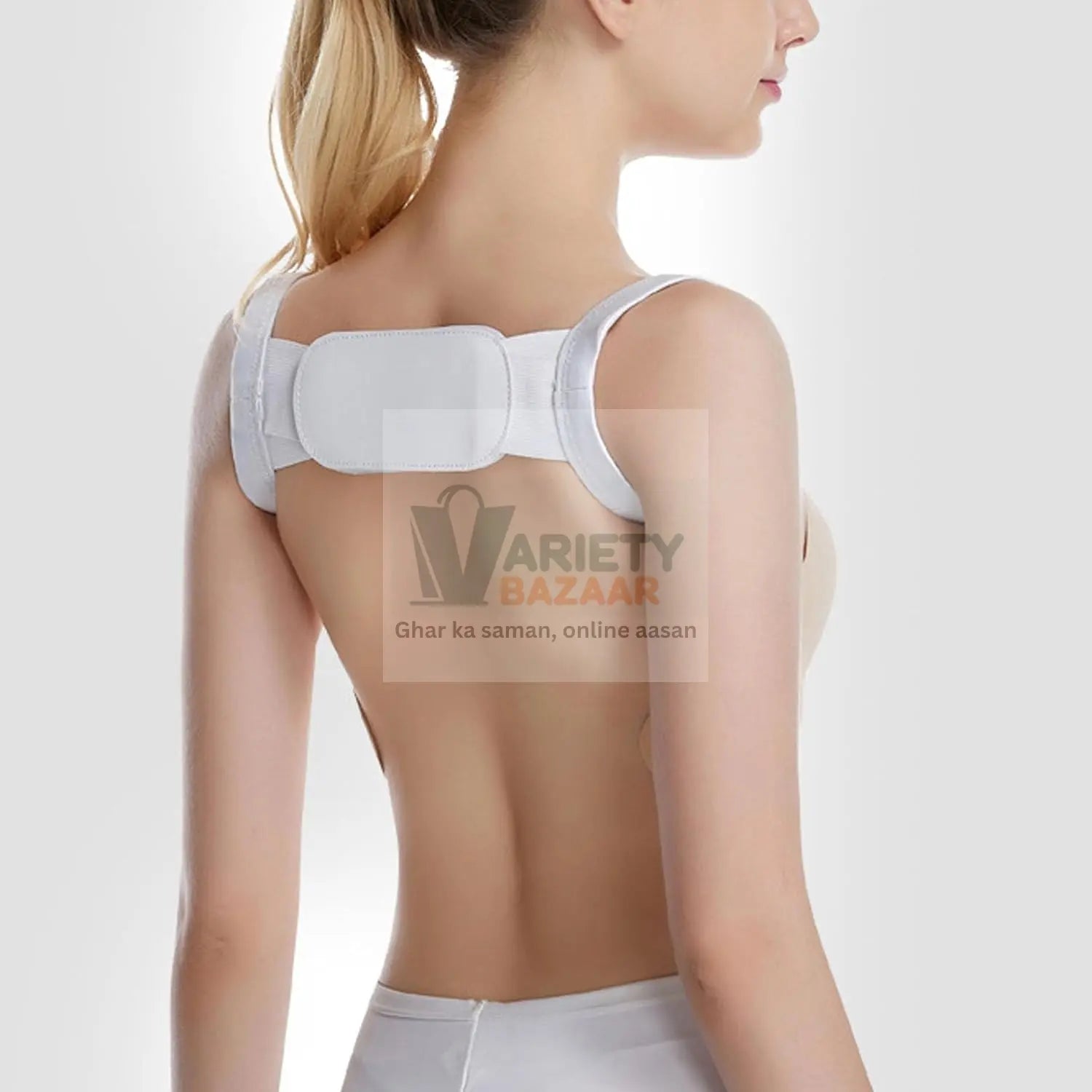 6628 Back and Shoulder Posture Corrector for Adult and Child Corset, Back Support Band, Corrective Orthosis, Posture Correction Health Back Brace Shoulder Support Back Support Belt Travel Sahayak