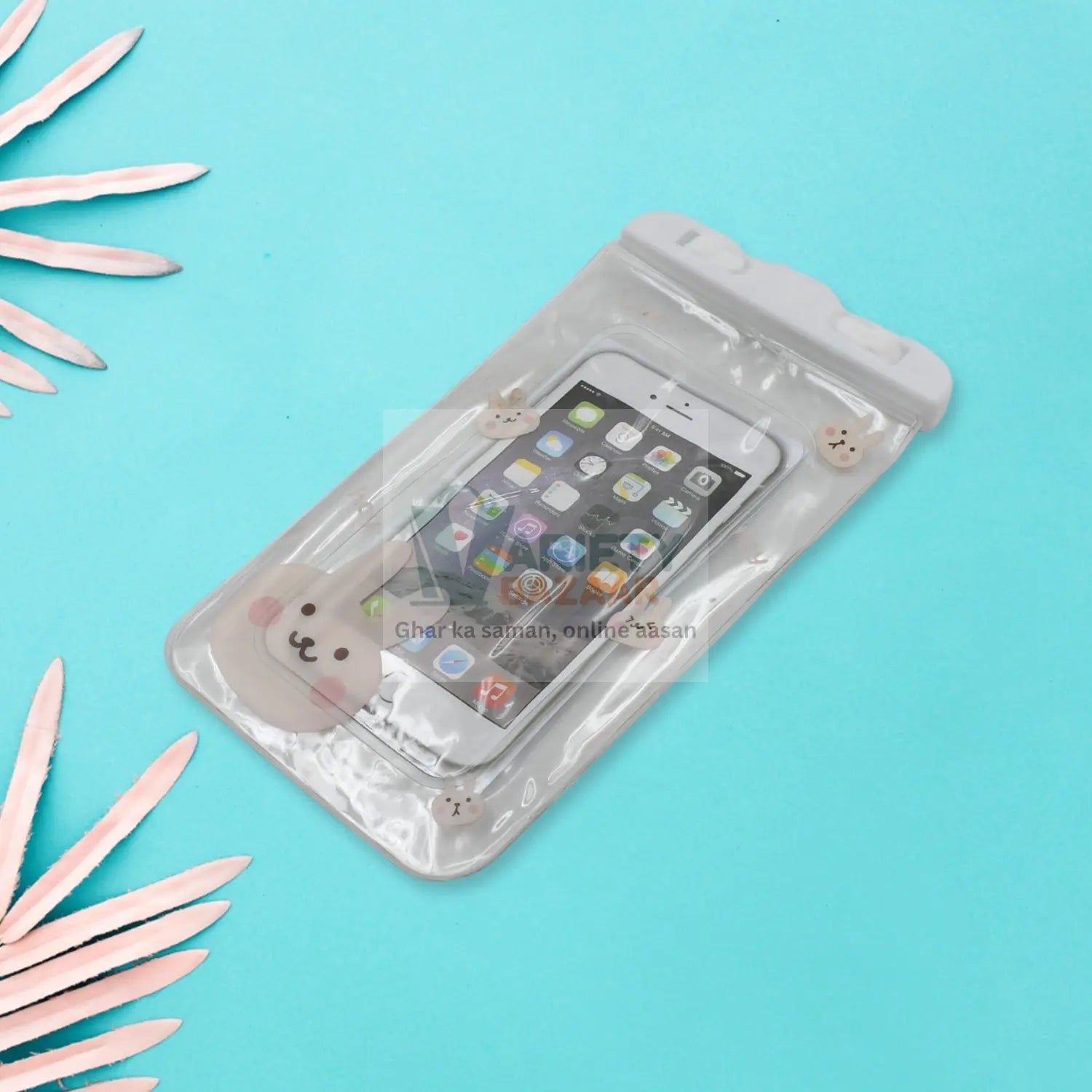 6922 Mobile Cover Pouch Transparent Waterproof Sealed Plastic Smartphone Protective Pouch Cover/Bag for All Mobile Phones Travel Sahayak